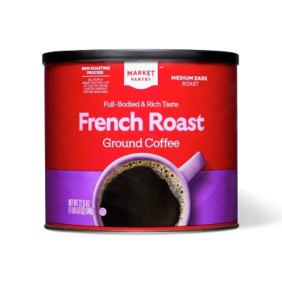 French Roast Medium-Dark Roast Ground Coffee - 22.6oz - Market Pantry™ 5 French Roast Medium-Dark Roast Ground Coffee - 22.6oz - Market Pantry™ - Image 3