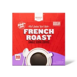 French Roast Single Serve Dark Roast Coffee - Market Pantry™ -Daily Grocery World GUEST 558862cf fc56 46c7 ac1c 26007a936530