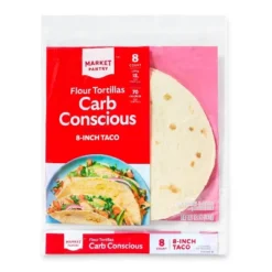 8" Carb Conscious Flour Tortilla - 8ct - Market Pantry™ -Daily Grocery World GUEST 7a559701 c29c 4320 9260 11d775e632ef