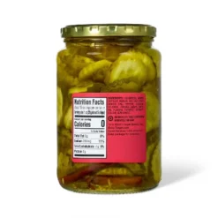 Kosher Dill Hot & Spicy Chips - 24 Fl Oz - Market Pantry™