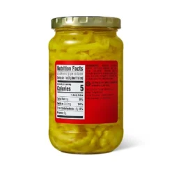 Hot Sliced Banana Peppers - 12oz - Market Pantry™