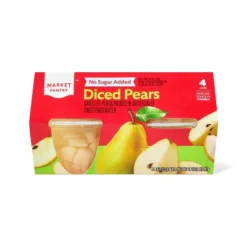 Diced Pear No Sugar Added Fruit Cups - 16oz/4ct - Market Pantry™ -Daily Grocery World GUEST ad2b0716 0189 4b40 921d ae846f64f34b