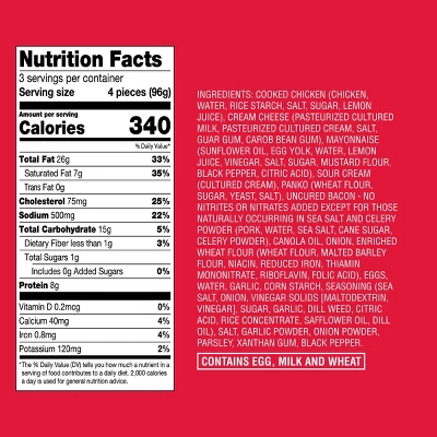 Chicken Bacon Ranch Frozen Bites - 10.2oz - Market Pantry™ 5 Chicken Bacon Ranch Frozen Bites - 10.2oz - Market Pantry™ - Image 3