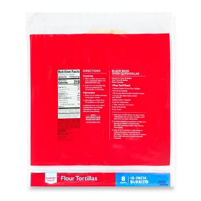 10" Flour Tortillas - 8ct - Market Pantry™