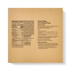 Take & Bake Five Cheese Traditional Crust Pizza - Market Pantry™
