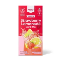 Strawberry Lemonade Sugar-Free Drink Mix - 6ct/0.38 Oz - Market Pantry™ -Daily Grocery World GUEST fb47493c 4748 4cc2 aa0b 2b01d549e1d1